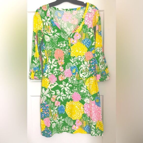 Lilly Pulitzer Palmetto Dress Hibiscus Stroll - Picture 4 of 8